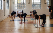 Yoga class using Liforme Yoga Mats