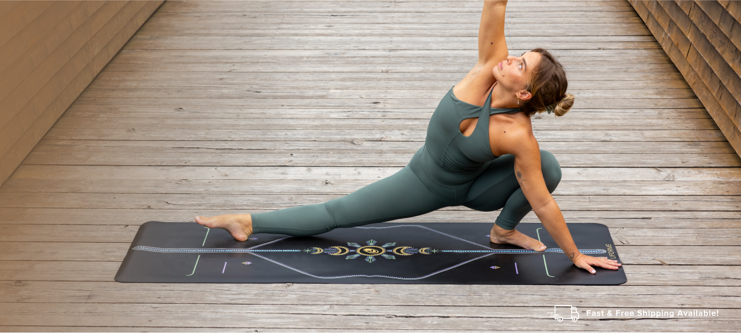 Liforme Yoga Mat - Blue  Yoga mat, Free yoga, Yoga
