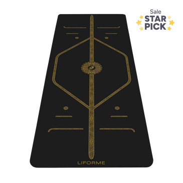 Liforme Black & Gold Tappetino yoga