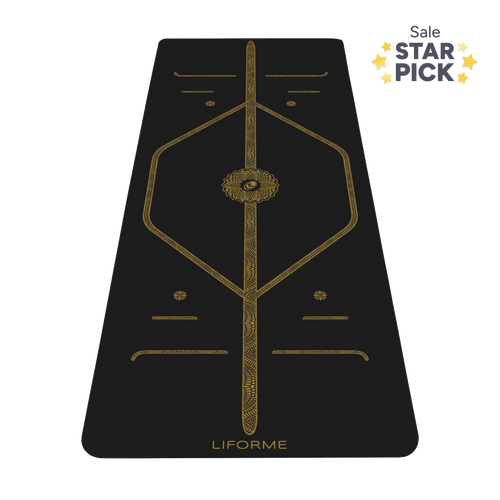 Liforme Black & Gold Yoga Mat