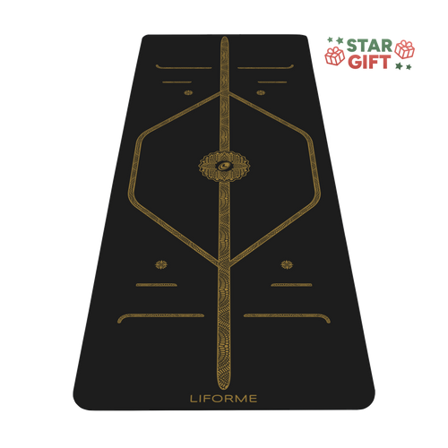 Liforme Black & Gold Yoga Mat