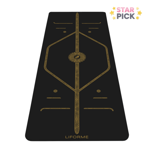 Liforme Black & Gold Yoga Mat