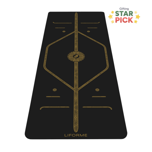 Liforme Black & Gold Yoga Mat