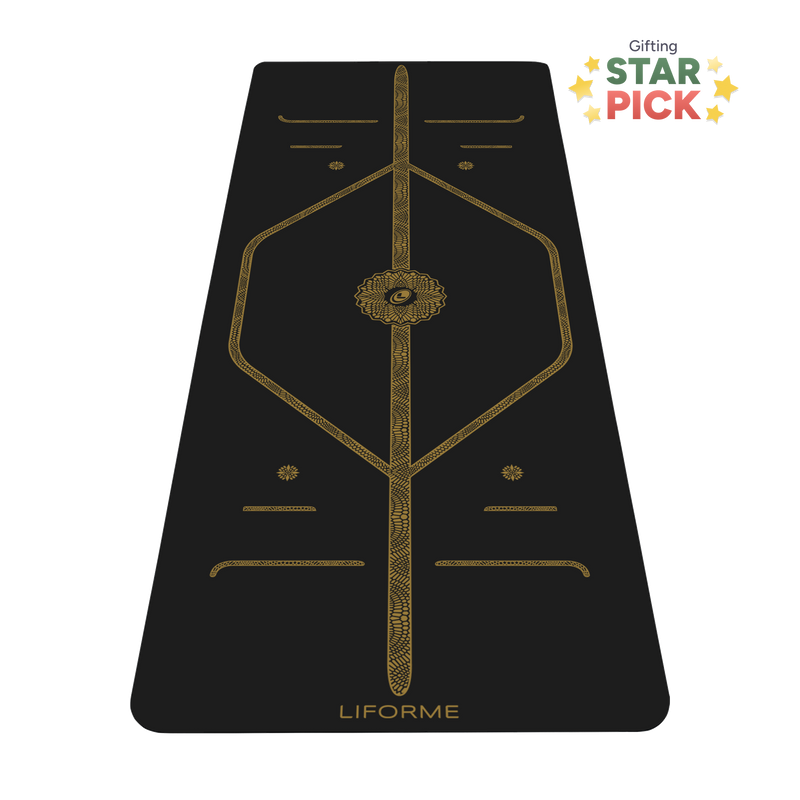 Liforme Black & Gold Yogamat