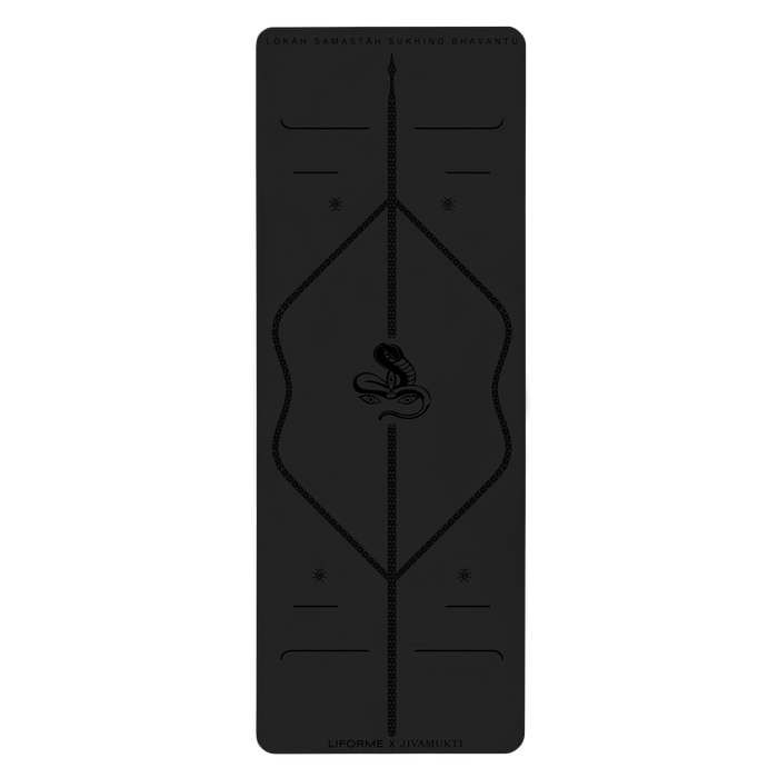 Liforme x Jivamukti Travel Yoga Mat Birdseye View