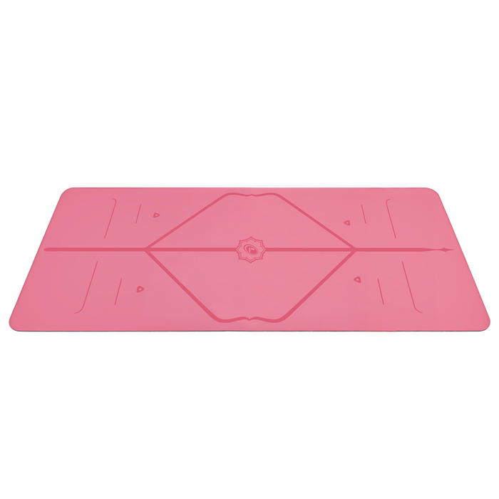 Side view Liforme Classic Kids Yoga Mat Pink