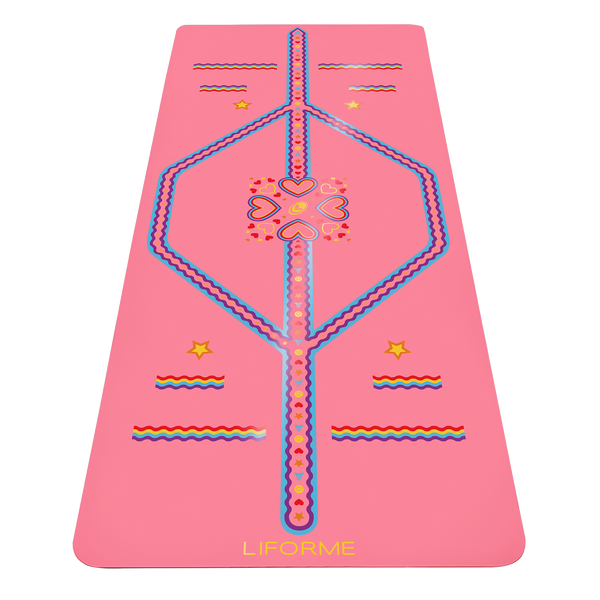 ヨガマット- LIFORME BLUE SKY RAINBOW YOGA MAT Liforme Rainbow Yoga Mat | Liforme