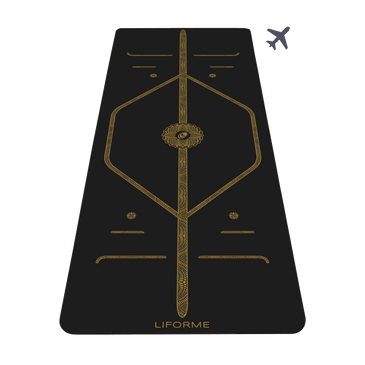 Liforme Black & Gold Travel Yoga Mat