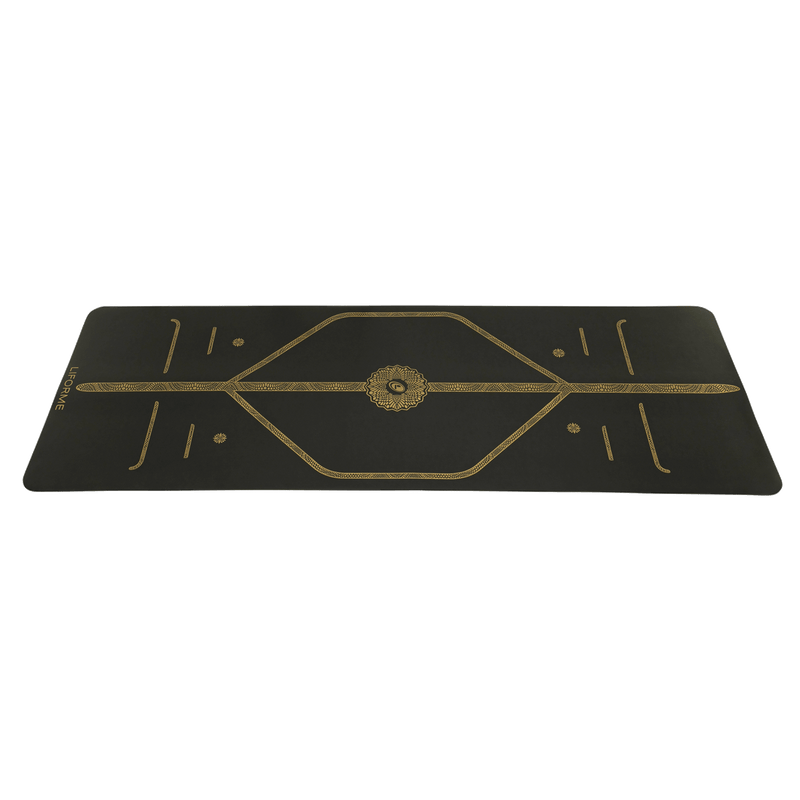 Liforme Black & Gold Travel Yoga Mat