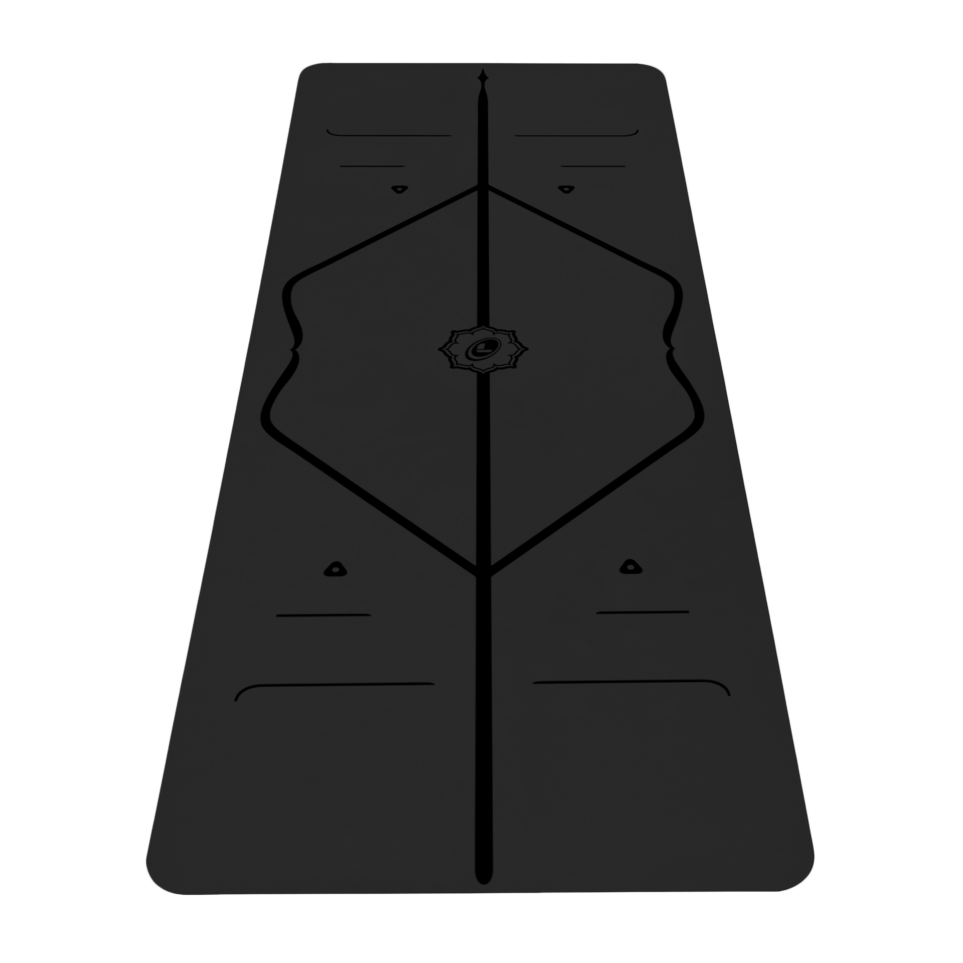 Liforme ヨガマット 黒 約183cm x 66cm Liforme_Classic_Black_Yoga_Mat