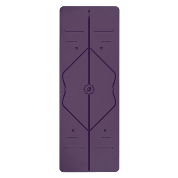 Front view of the purple Liforme Classic Yoga Mat