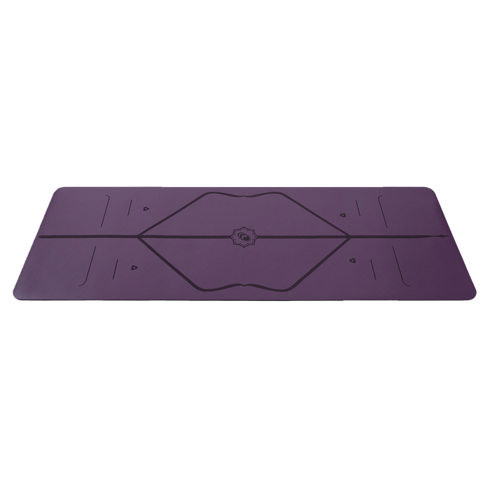 Side view of the purple Liforme Classic Yoga Mat
