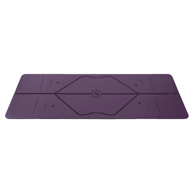 Side view of the purple Liforme Classic Yoga Mat