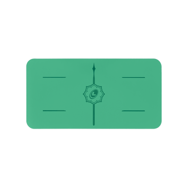 Liforme Classic Yoga Pad showing green colorway with AlignForMe® posture alignment and non-slip eco-friendly surface