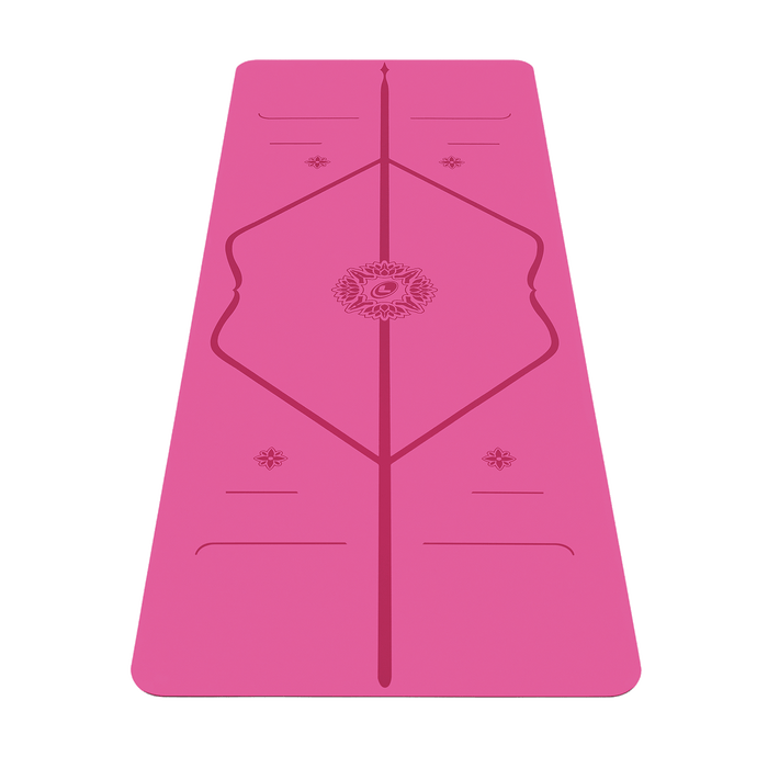 Liforme Expressions Yoga Mat showing front view with AlignForMe® posture alignment and non-slip eco-friendly surface