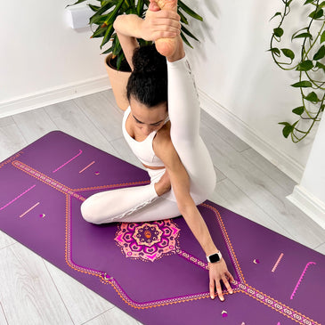 Mat de yoga Lotus en fleur de vie