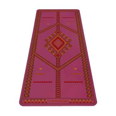Liforme Majestic Carpet Yoga Mat showing front view with AlignForMe® posture alignment and non-slip eco-friendly surface