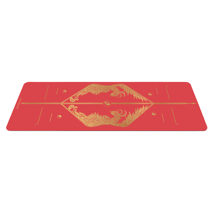 A side view of a Liforme Phoenix Yoga Mat 