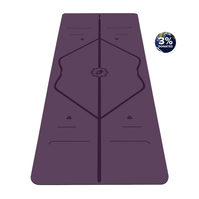 Liforme Classic Yoga Mat with AlignForMe® posture alignment and non-slip eco-friendly surface