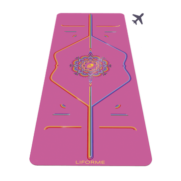 VNP Liforme Rainbow Travel Yoga Mat Grateful Pink - Factory Second