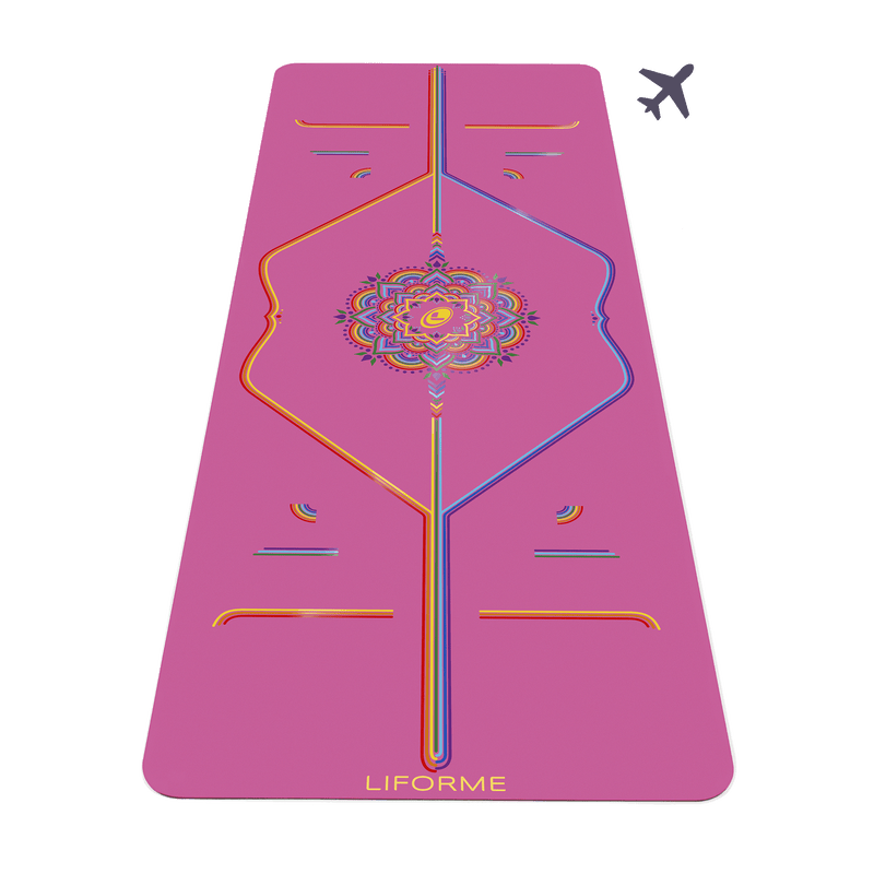 VNP Liforme Rainbow Travel Yoga Mat Grateful Pink - Factory Second