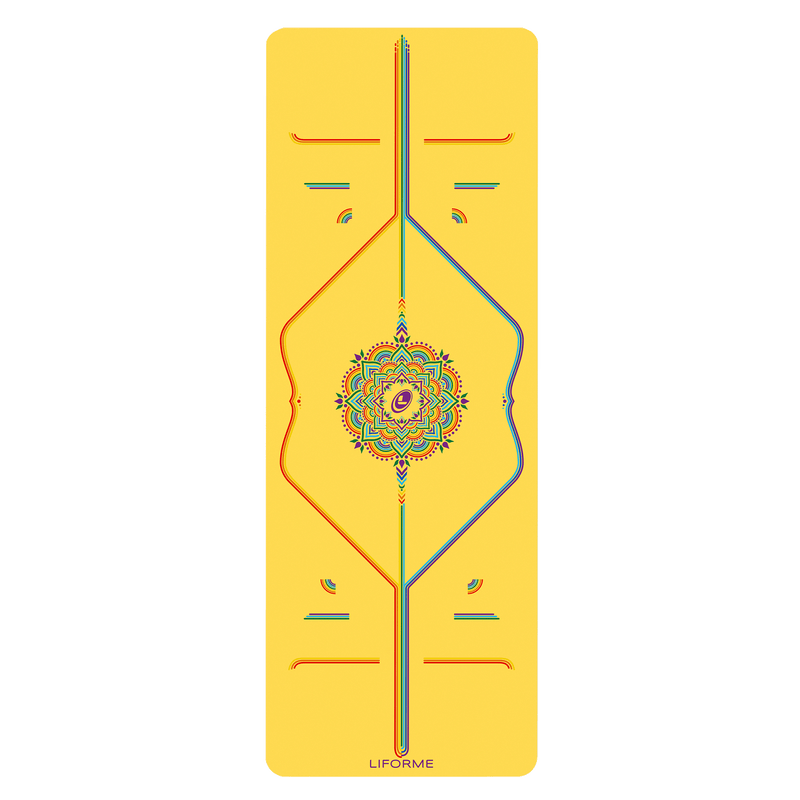 VNP Liforme Rainbow Yoga Mat Yellow Hope - Factory Second