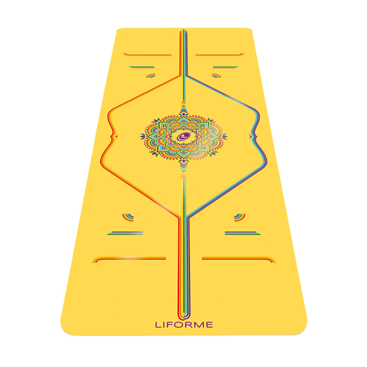 VNP Liforme Rainbow Yoga Mat Yellow Hope - gestito