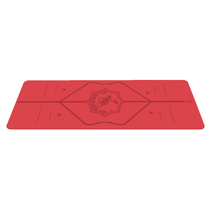 «Casi perfecta» Zodiac Rojo Esterilla de yoga con ratones