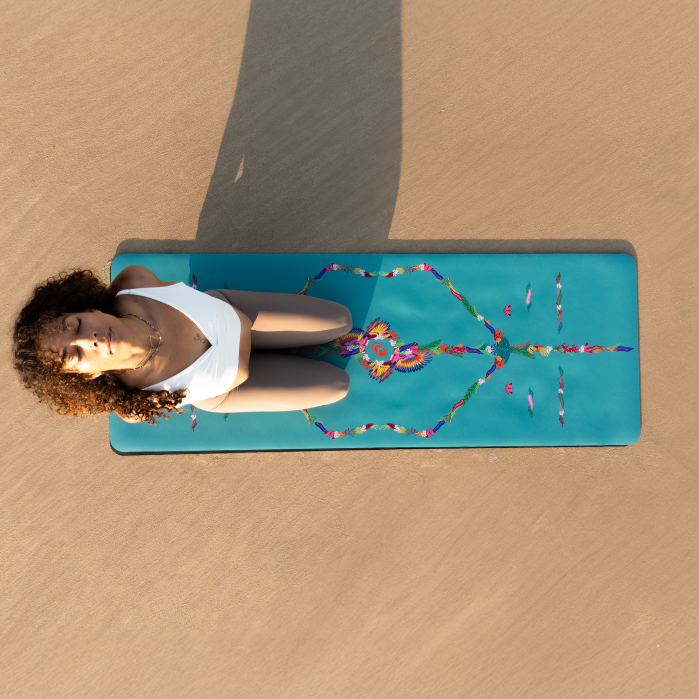 Liforme Tropical Yoga Mat Lifestyle 1