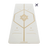 Liforme White Magic Reise-Yogamatte mit Vorderansicht AlignForMe® Haltungsausrichtung und rutschfeste, umweltfreundliche Oberfläche