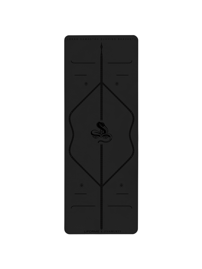 Liforme x Jivamukti Travel Yoga Mat Birdseye View
