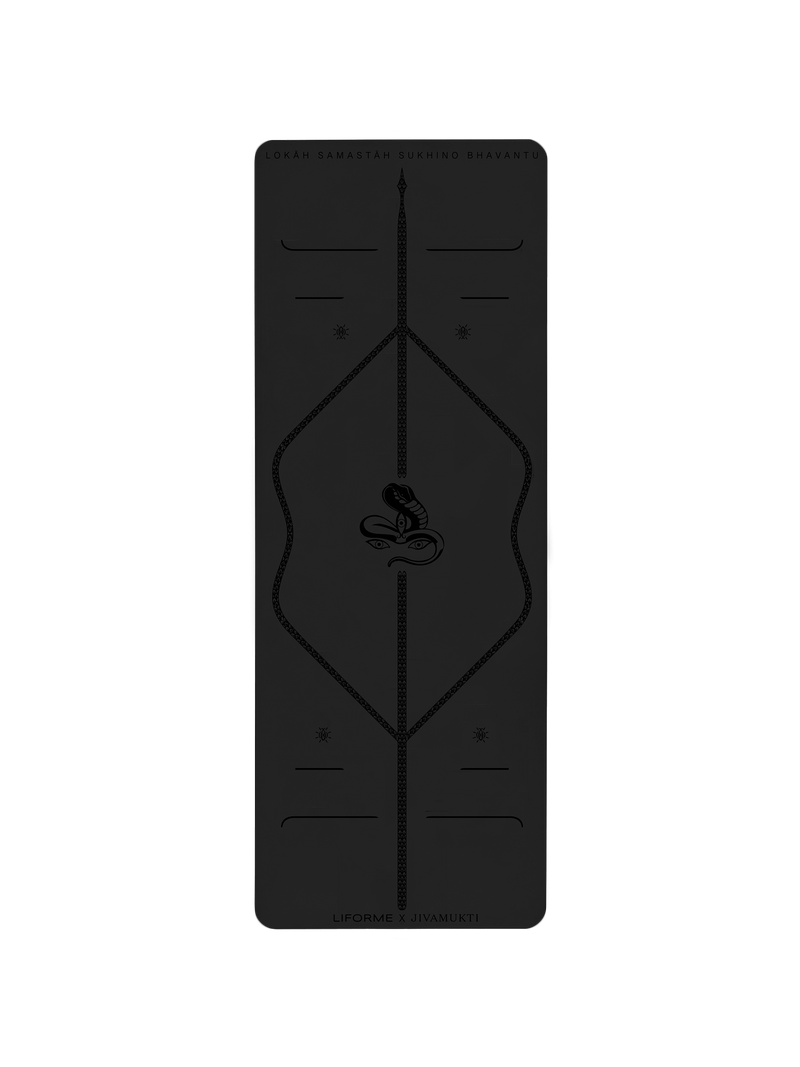 Liforme x Jivamukti Travel Yoga Mat Birdseye View