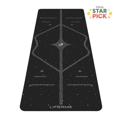 Liforme Magic Galaxy Yoga Mat - Gold & Silver