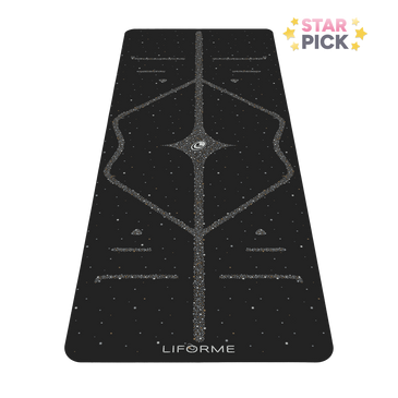 Liforme Magic Galaxy Tapis de Yoga - Or et Argent