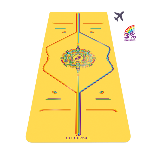 Liforme Rainbow Travel Yoga Mat | Liforme