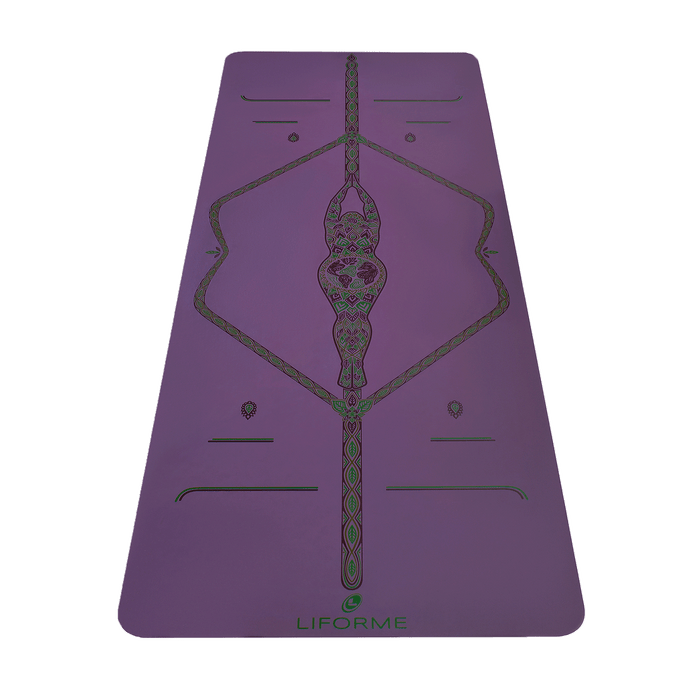 Liforme Mother Earth Estera de yoga con AlignForMe® alineación postural y superficie ecológica antideslizante