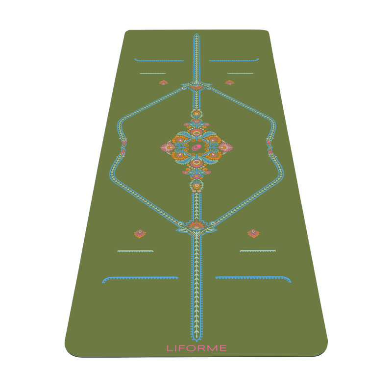 VNP Liforme Mindful Garden Yogamatte Olive - Fabrik Sekunde
