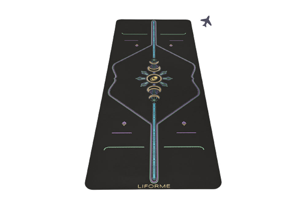 Discover the Latest in Yoga Comfort: Liforme Yoga Mat New Arrivals Await! 1 Liforme Cosmic Moon Travel Yoga Mat Black