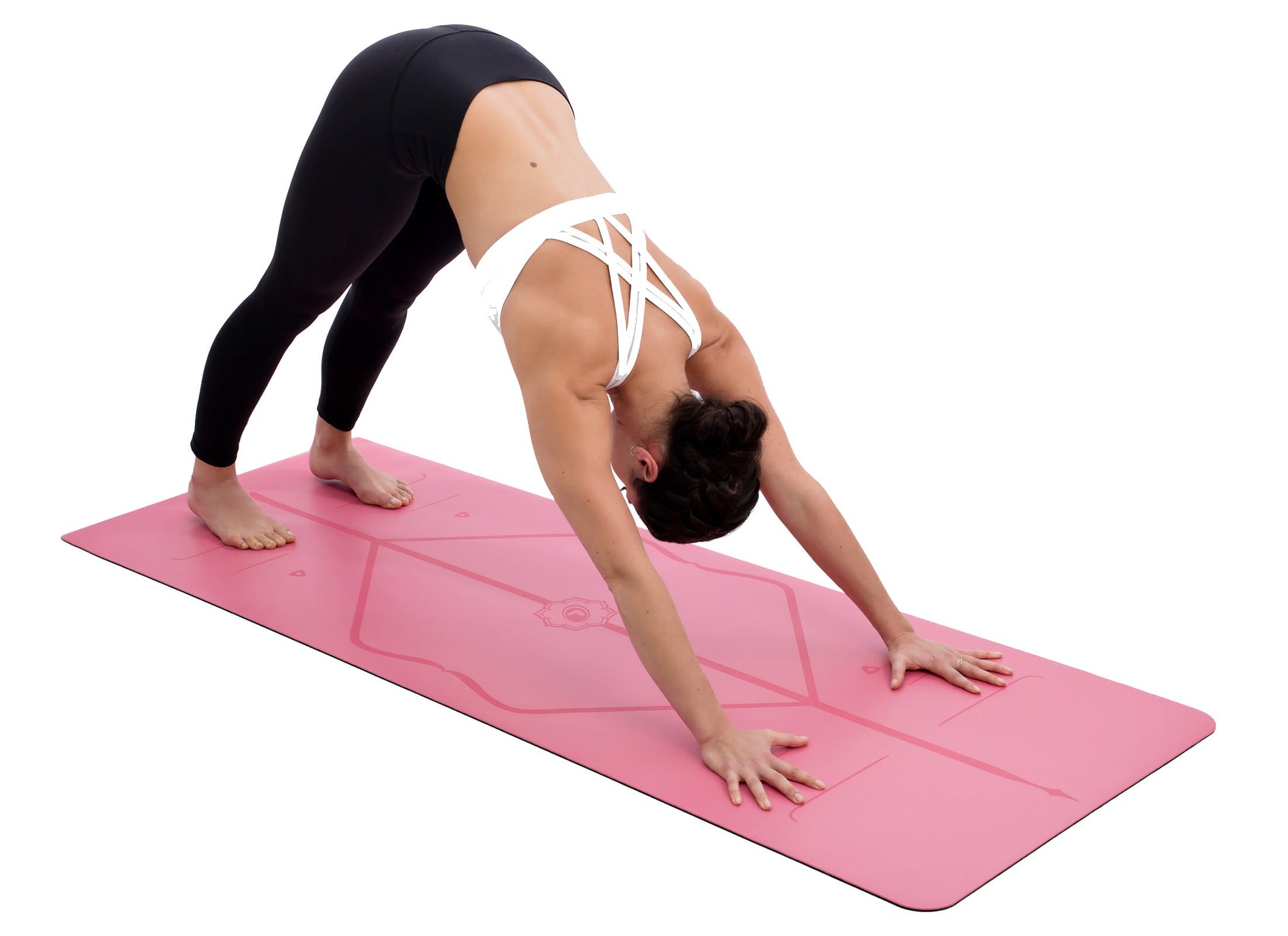 Liforme Evolve Yoga Mat - Pink  Featuring A Refined Alignment System