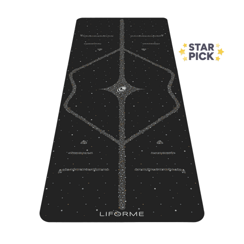 Liforme Magic Galaxy Tappetino yoga - Oro e argento