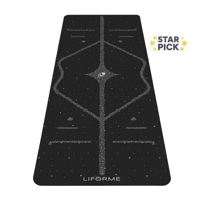 Liforme Magic Galaxy Yoga Mat - Gold & Silver