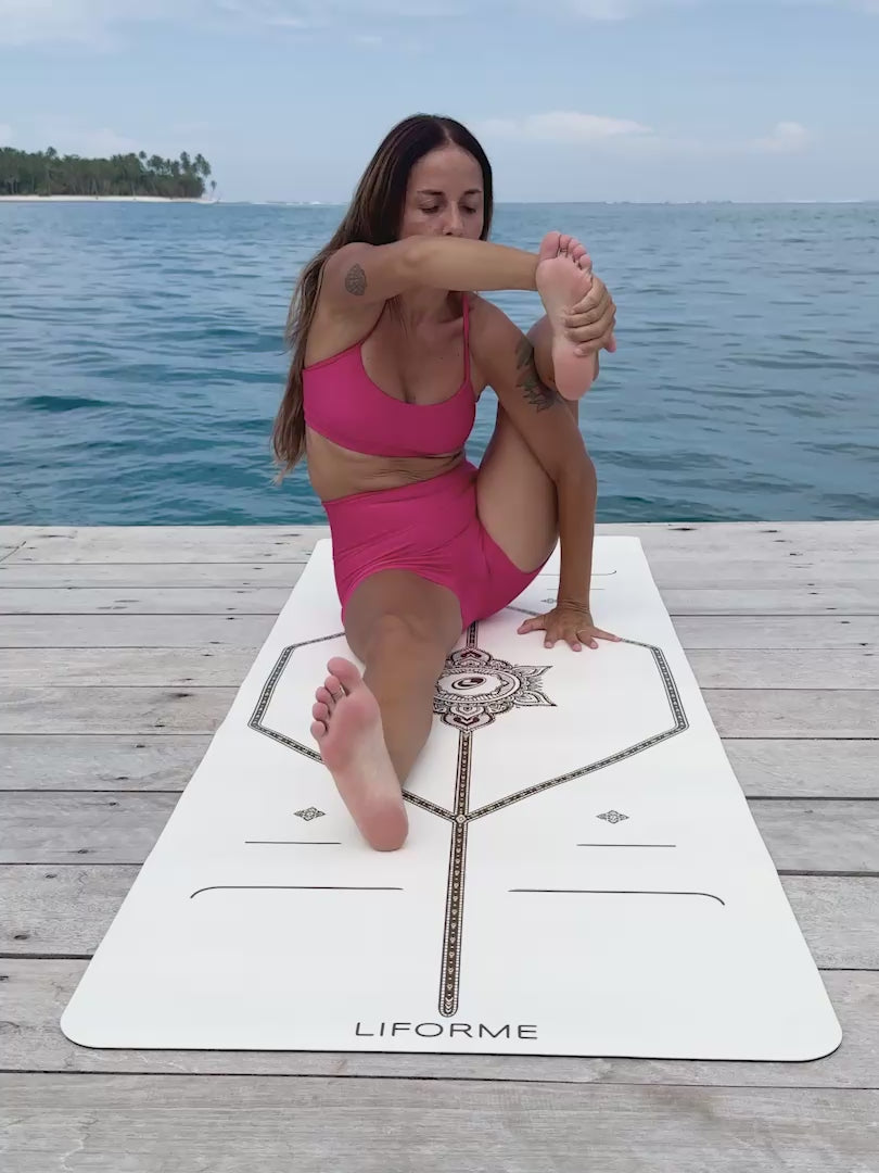 Liforme White Magic Travel Yoga Mat | Liforme