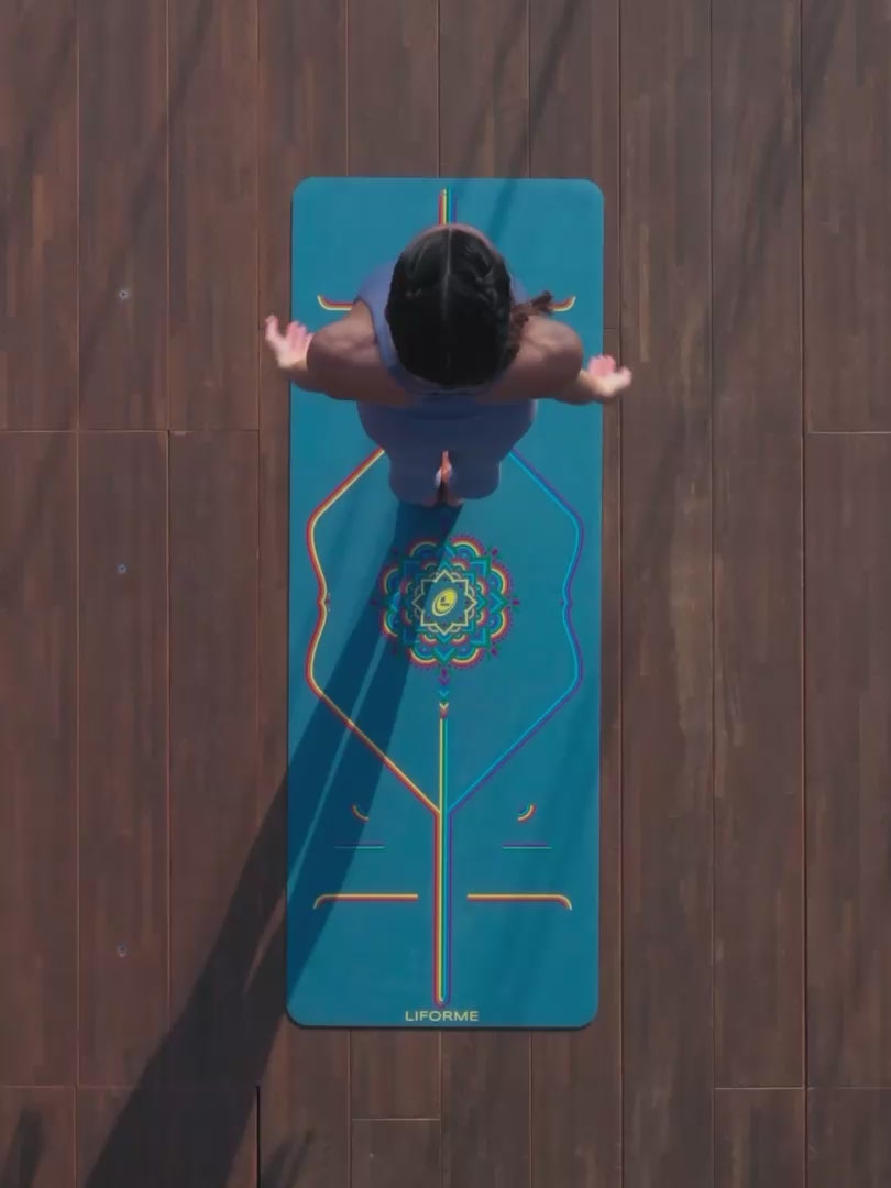 Liforme Rainbow Travel Yoga Mat | Liforme