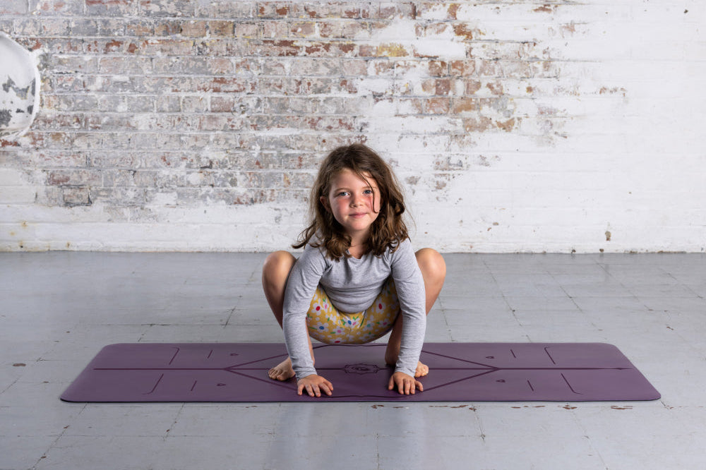  Lazy Lizards Yoga Kids Yoga Mat (Purple) : Latex Children S Yoga  Mat : Sports & Outdoors