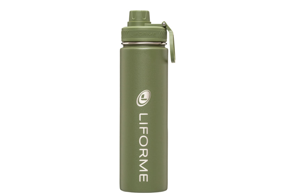 Liforme Water Bottle 710ml - Olive image 1