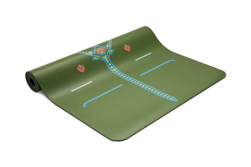 Liforme Mindful Garden Yoga Mat  Unrivalled Grip & Alignment System