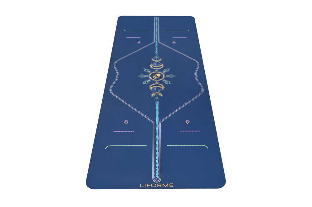 NEW Liforme Yoga Mats! Buy one, get one 50% off 2 Liforme Cosmic Moon Yoga Mat - Dusk Blue