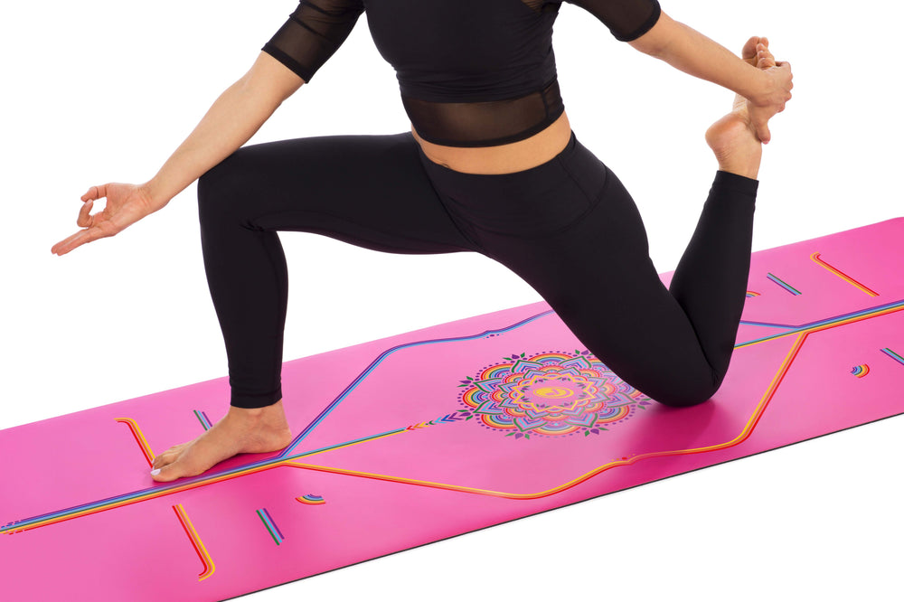 Liforme Rainbow Hope Travel Yoga Mat  Truly Versatile Portable & Body-Kind