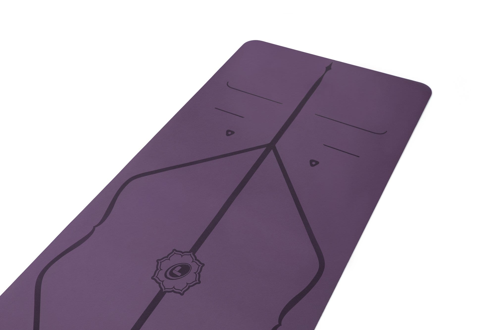 Liforme Purple Earth Yoga Mat Alignment Guide