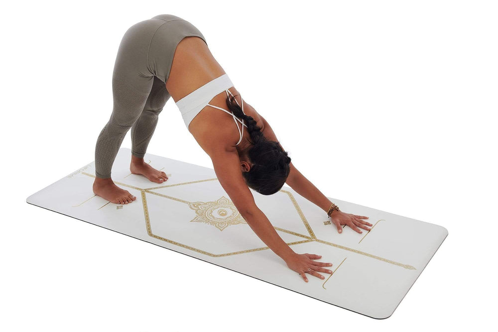 Liforme 'White Magic' Yoga Mat - White/Gold